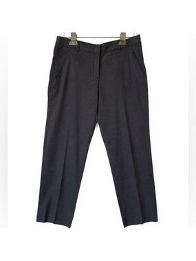 Theory Navy Linen Noriko Trousers Sz 4